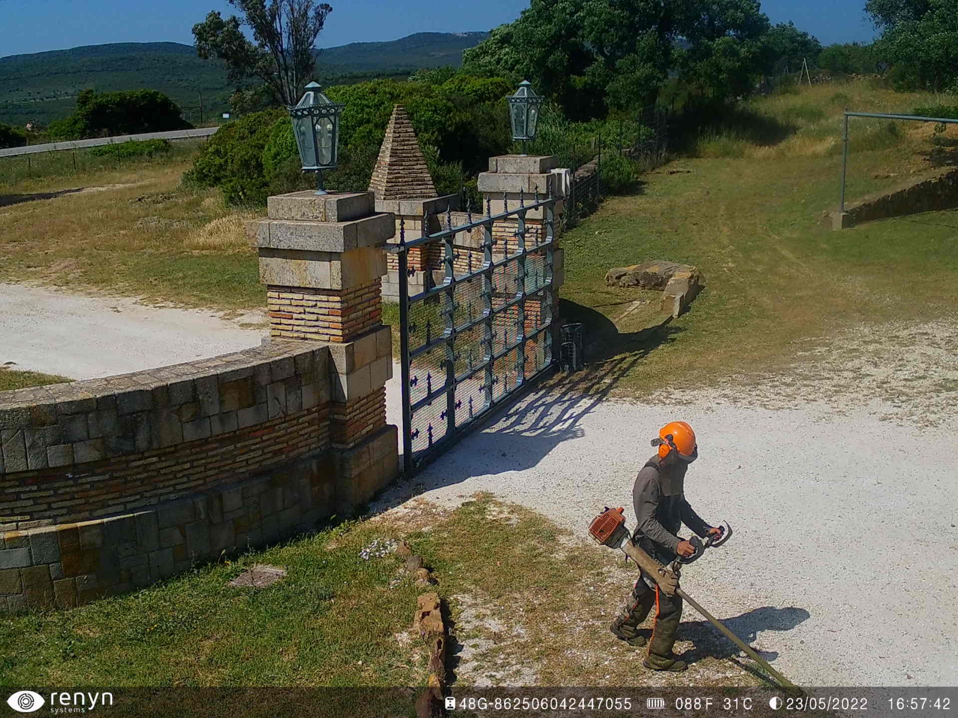 Imagen de finca captada por cámara de seguridad