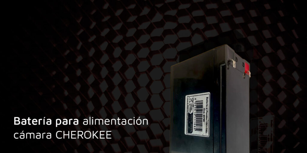 Batería para alimentación de la cámara de fototrampeo  cherokee