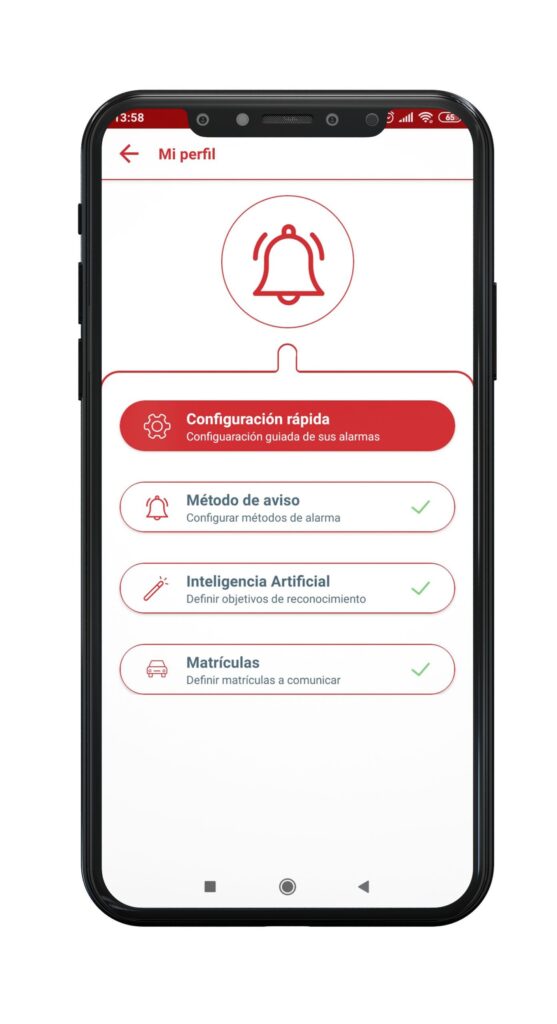 Configuración alarmas