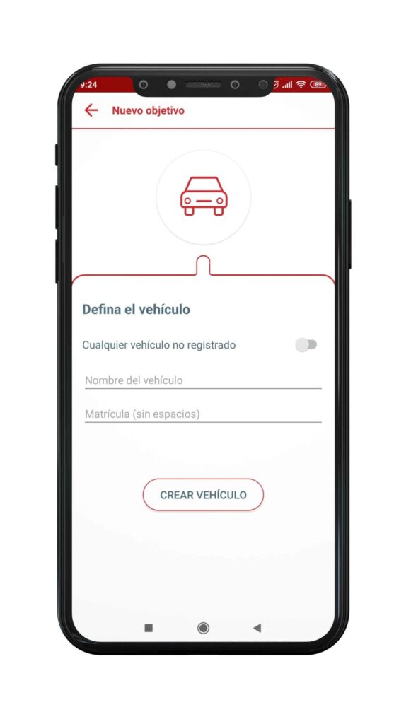 App renyn apartado crear matrícula.
